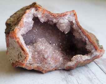 Pink Amethyst Druzy Cluster, Geode, Unusual Gift for Crystal Collector, Boho Home decor, Free Shipping