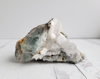 Large Fluorite, Aragonite, Pyrite Cluster, Mixed Minerals, Rare Crystal for Collection, Display