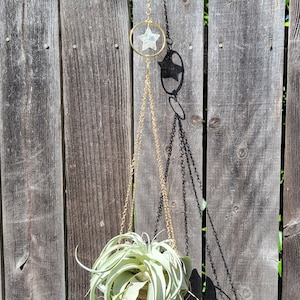 Large Air Plant Holder, Celestial Plant Decor, Airplant Display, Boho Decor, Housewarming Gift Under 50, Plant Mom, Plant Dad, Small Space