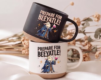 Prepotente Pottery Mug 12oz, Dungeon Crawler Carl Ceramic Coffee Mug, Prepare For Byattle Cup, LitRPG Fantasy Gamer Book Lover Gift