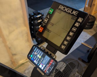 Rogue Air Assault Bike Phone & Tablet Mount – Fits Most Devices, Charger Cutout, Anti-Slip Pads