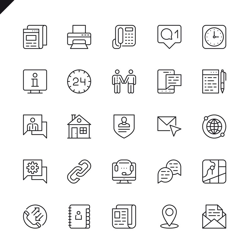 Black Vector Icon Pack | Mega UI Icon Bundle for Web, App Branding Design | Minimal Flat Icons for Figma, Canva, Illustrator Projects image 14