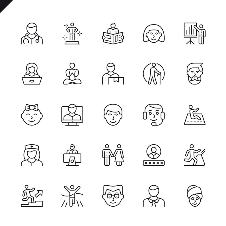 Black Vector Icon Pack | Mega UI Icon Bundle for Web, App Branding Design | Minimal Flat Icons for Figma, Canva, Illustrator Projects image 16
