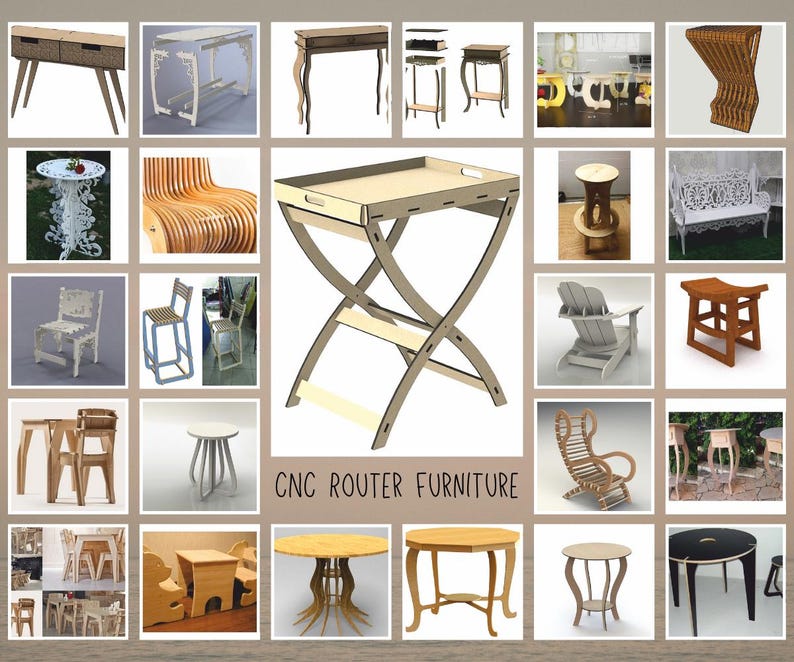 CNC Router Furniture Files | Dxf Svg Ai Cdr Eps Png | Laser Cut Files ...