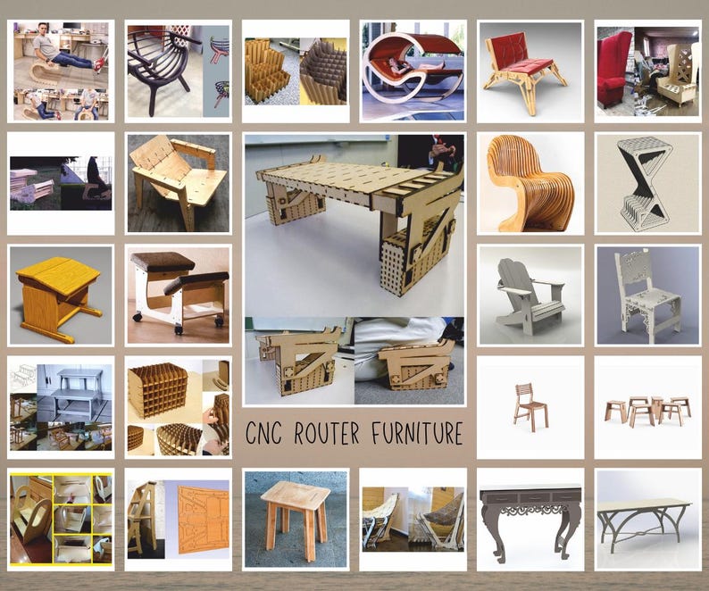 CNC Router Furniture Files | Dxf Svg Ai Cdr Eps Png | Laser Cut Files ...