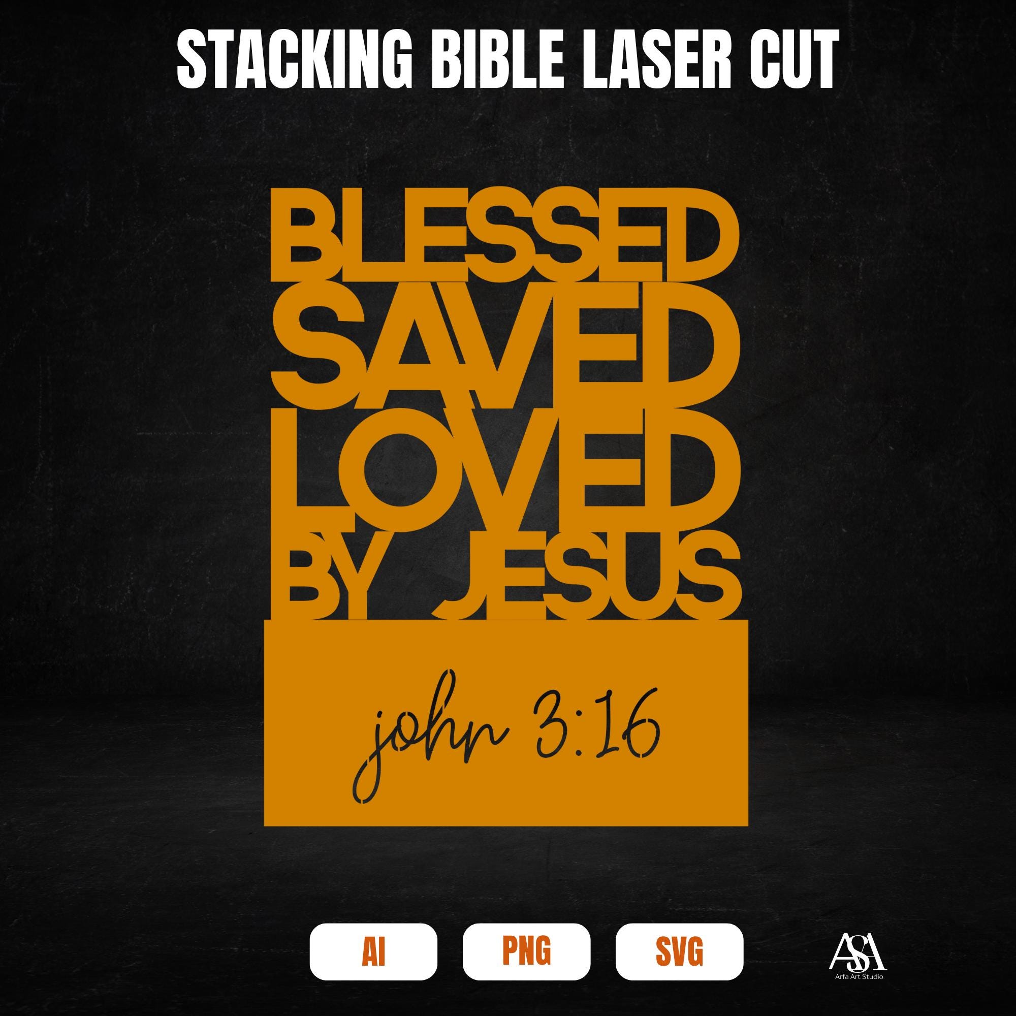 Stacking Bible Vector Cut Files | AI PNG SVG Bundle | 8 Laser & Cnc ...