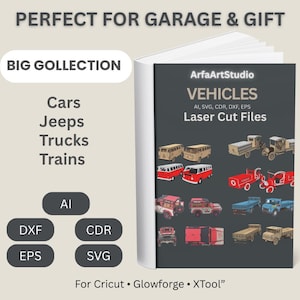 vehicle svg bundle cars trucks suv jeep motorcycle train files dxf png ai cdr laser cut cricut glowforge automotive designs bundle image 2