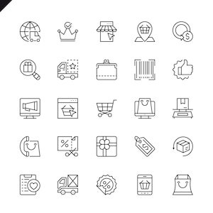 Black Vector Icon Pack | Mega UI Icon Bundle for Web, App Branding Design | Minimal Flat Icons for Figma, Canva, Illustrator Projects image 13