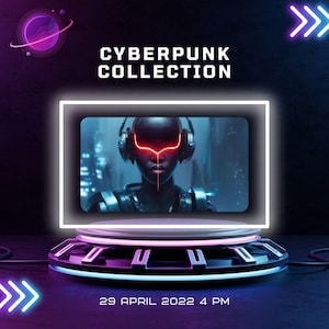 Cyberpunk Character Clipart Bundle: Sci-Fi PNG Assets (Digital Download)
