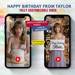 Taylor Swift Celebrates Her Birthday, Personalized Taylor Swift Party Gift, Birthday Video for Teen Girls, Birthday Girl Taylor Swift Fan