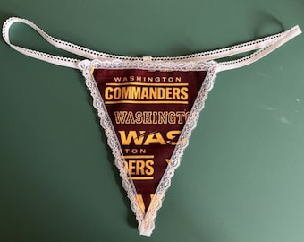 Womens WASHINGTON COMMANDERS String Thong Panty Lingerie Underwear