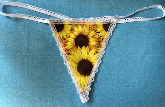 Tanga senza cuciture da donna - stampa floreale vintage gallina donna