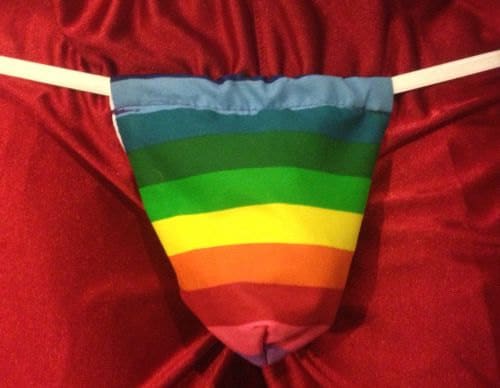 Herren regenbogen String Tanga männlich Gay Pride Dessous Unterwäsche