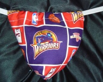 Mens GOLDEN STATE WARRIORS String Thong Basketball Male Lingerie Underwear