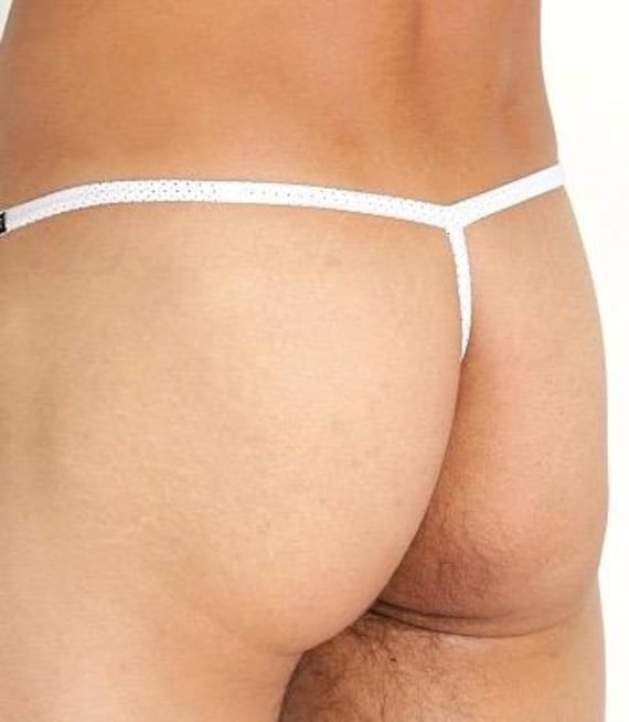 Tanga de hilo con diseño de pelotas de golf para hombre, lencería