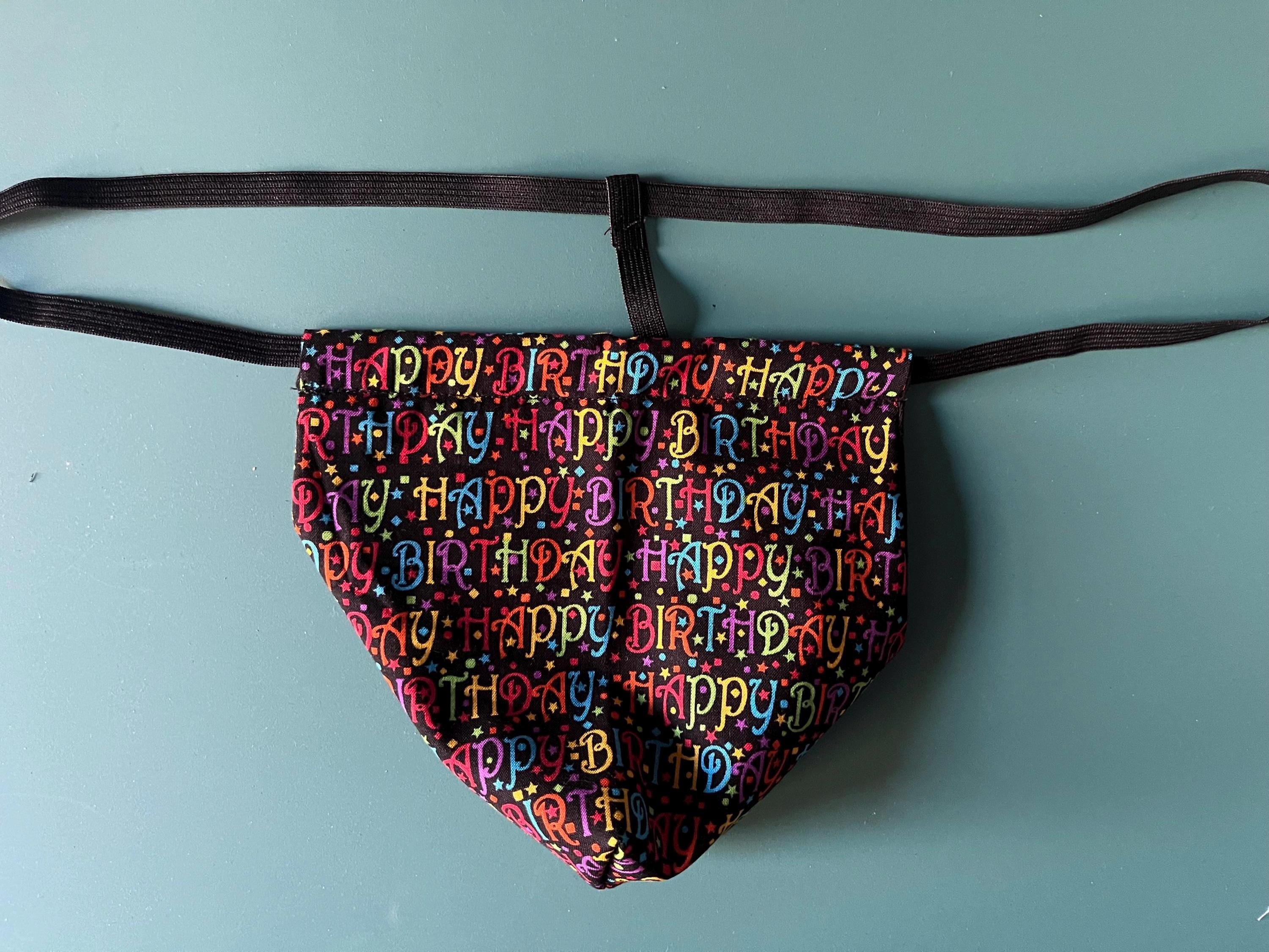 Mens HAPPY BIRTHDAY Party String Thong Male Lingerie Underwear - Etsy