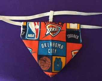 Mens OKLAHOMA CITY THUNDER String Thong Basketball Male Lingerie Underwear