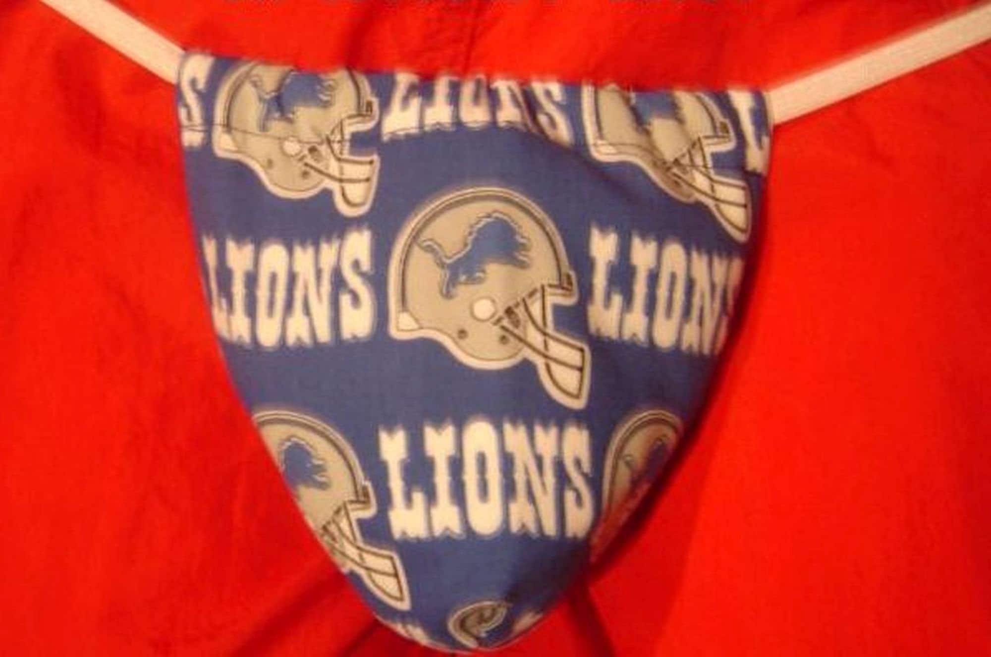 Mens DETROIT LIONS String Thong Football Male Lingerie Underwear