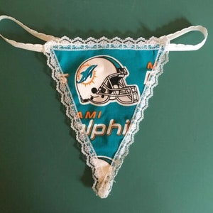 Womens MIAMI DOLPHINS String Thong Panty Lingerie Underwear