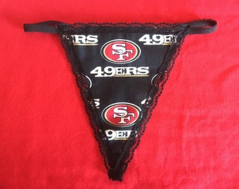 Womens SAN FRANCISCO 49ers String Thong Panty Lingerie Underwear