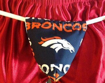 Mens DENVER BRONCOS String Thong Male Lingerie Football Underwear