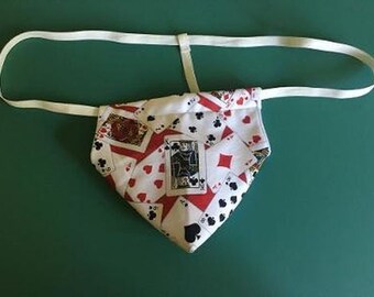 Mens POKER PLAYING CARDS Texas Hold Em Gambling String Thong Underwear