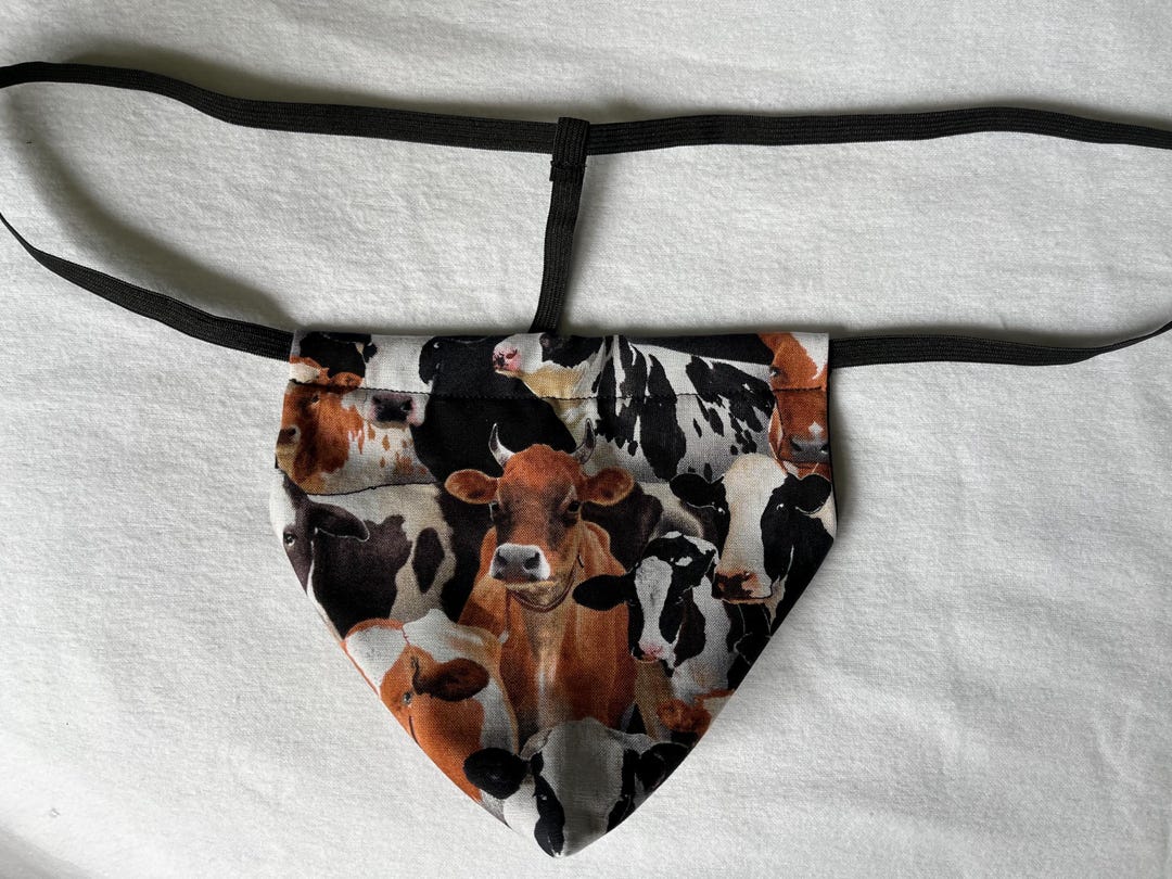 New Mens COW Barn Animal Cowboy Rancher String Thong Male Lingerie ...