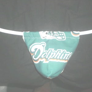 Mens MIAMI DOLPHINS String Thong Football Male Lingerie Underwear