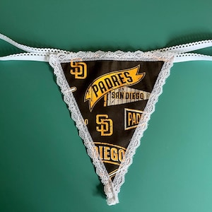 Womens SAN DIEGO PADRES String Thong Panty Lingerie Underwear