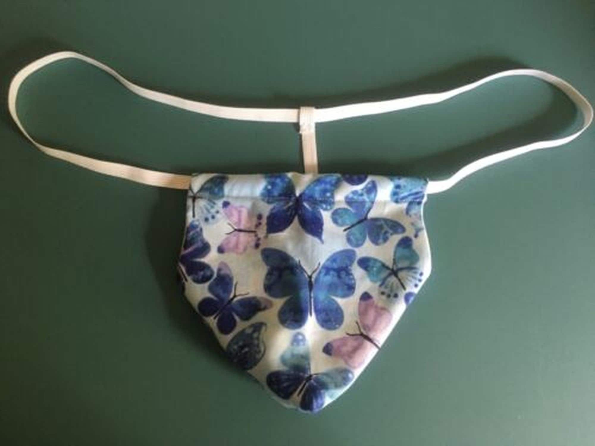 Mens Blue BUTTERFLIES Butterfly String Thong Male Underwear - Etsy