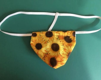 Sous-vêtement masculin pour homme, tournesol, plante, fleur, floral, string, string