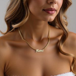 14k Gold Name Necklace, Personalized Gifts For Her, Nameplate Necklace, Custom Name Necklace, Personalized Jewelry for Women