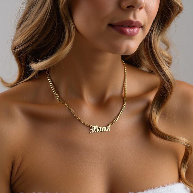 14k Gold Name Necklace, Personalized Gifts For Her, Nameplate Necklace, Custom Name Necklace, Personalized Jewelry for Women
