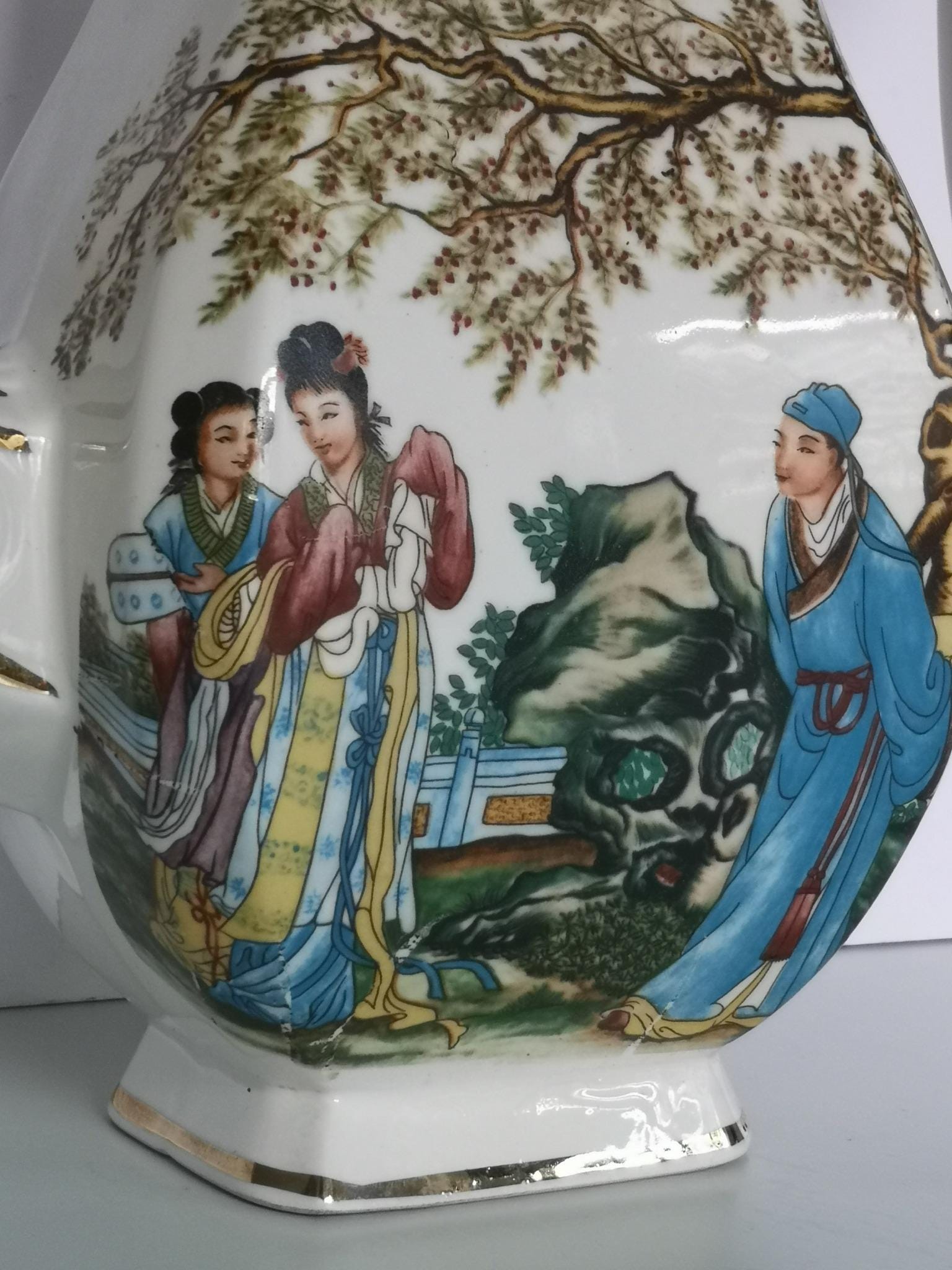 広東様式の中国磁器の水差しと蓋、20世紀前半、1940年頃 - Etsy 日本