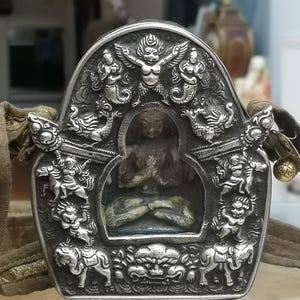 Antique TIBETAN GAU Or Travelling Shrine