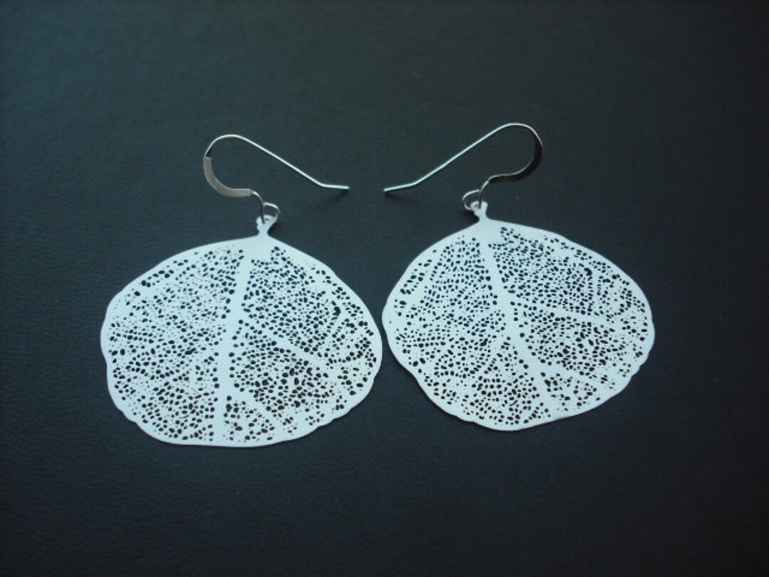 Boucles d'oreilles maigres de feuille d'olive, boucles d'oreilles