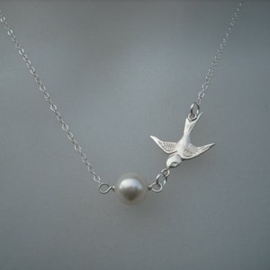 Sterling Silver Necklace Flying With Treasure image 1