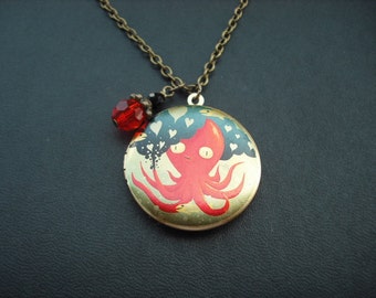 octopus love locket