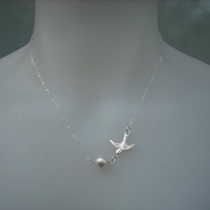 Sterling Silver Necklace Flying With Treasure image 2