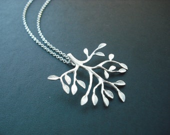 Sterling Silver chain - mod branch necklace