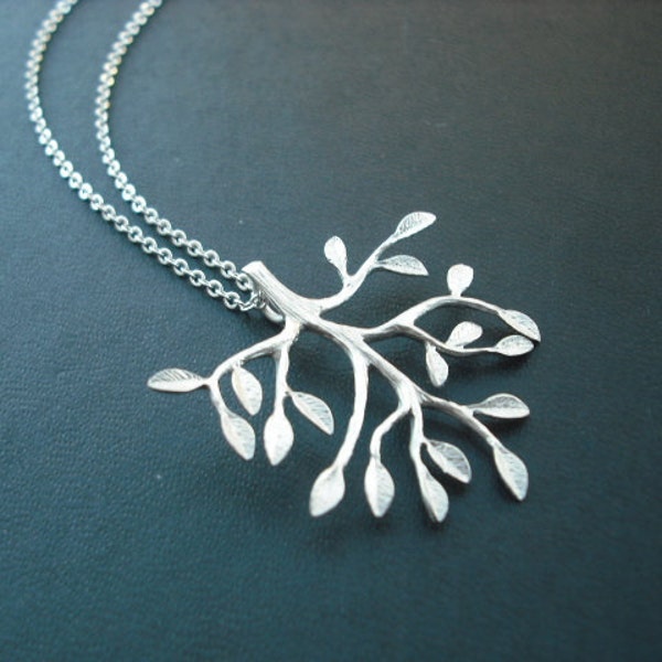 Sterling Silver chain - mod branch necklace