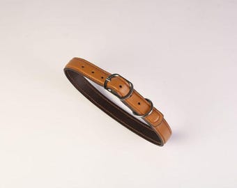 Collare per cani in pelle Chico: cucito a mano, durevole e confortevole