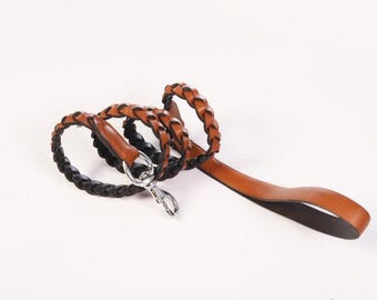 Guinzaglio per cani in pelle Trace – Lusso e durevolezza cuciti a mano