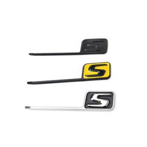 3D amg Rear S Badge Logo – Black - Silver or Yellow – 98 x 23 mm