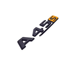 Badge 3D "CLA 45" Pour Coffre Arrière - Autocollant Turbo Noir Brillant, En ABS, Facile à Coller