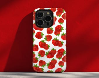 Erdbeer Muster Handyhülle, Frisches Sommer Design
