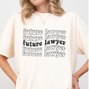 Future Lawyer Retro Tee, Legal Unisex Tee, Law Student Gift Shirt, Attorney T-shirt, Courtroom Lawyer Top, Paralegal top, grad gift