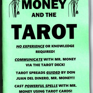 O Sr. Money e o livro de Tarot Don Juan Del Dinero santo popular