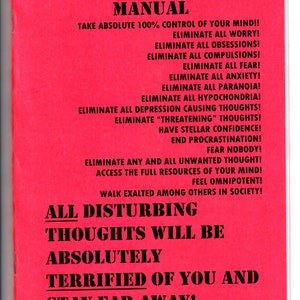 The Resolute Self Mind Control Manual (Original, non-deluxe)