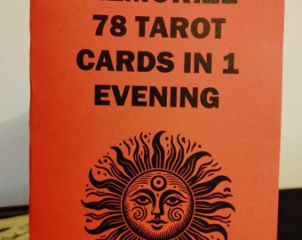 HOW TO MEMORIZE 78 tarot cardsIN 1 evening